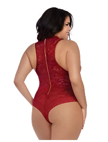 Ruby Red Lace Bodysuit